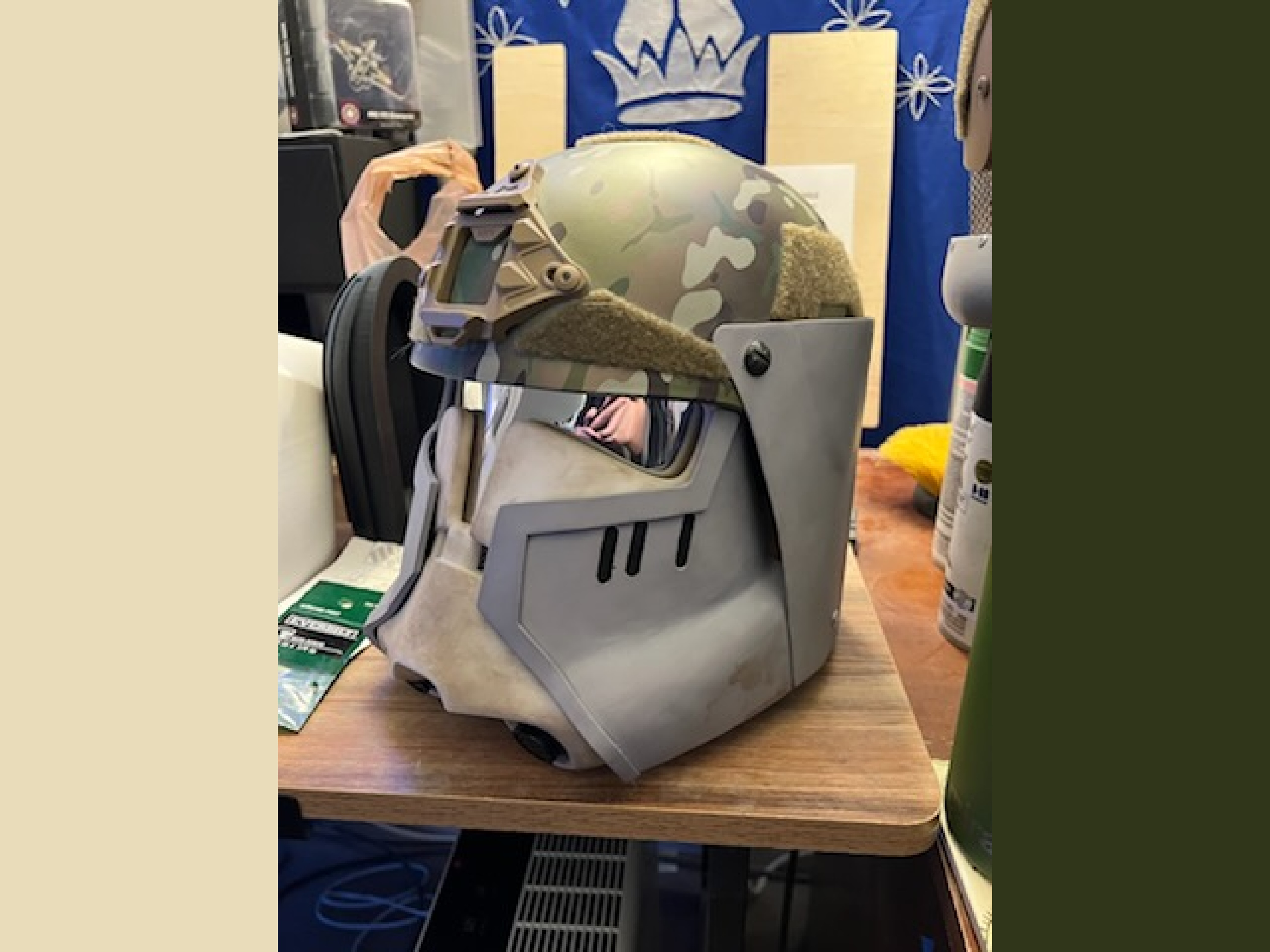 Trooper Helmet with Camo Top Side Profile
