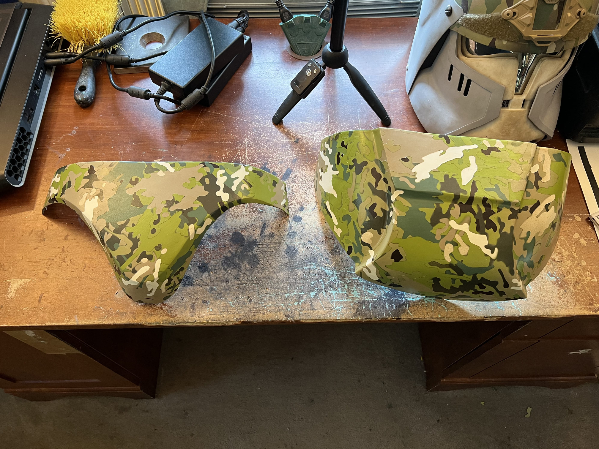 Camo Cup Plate and Shoulder Pad