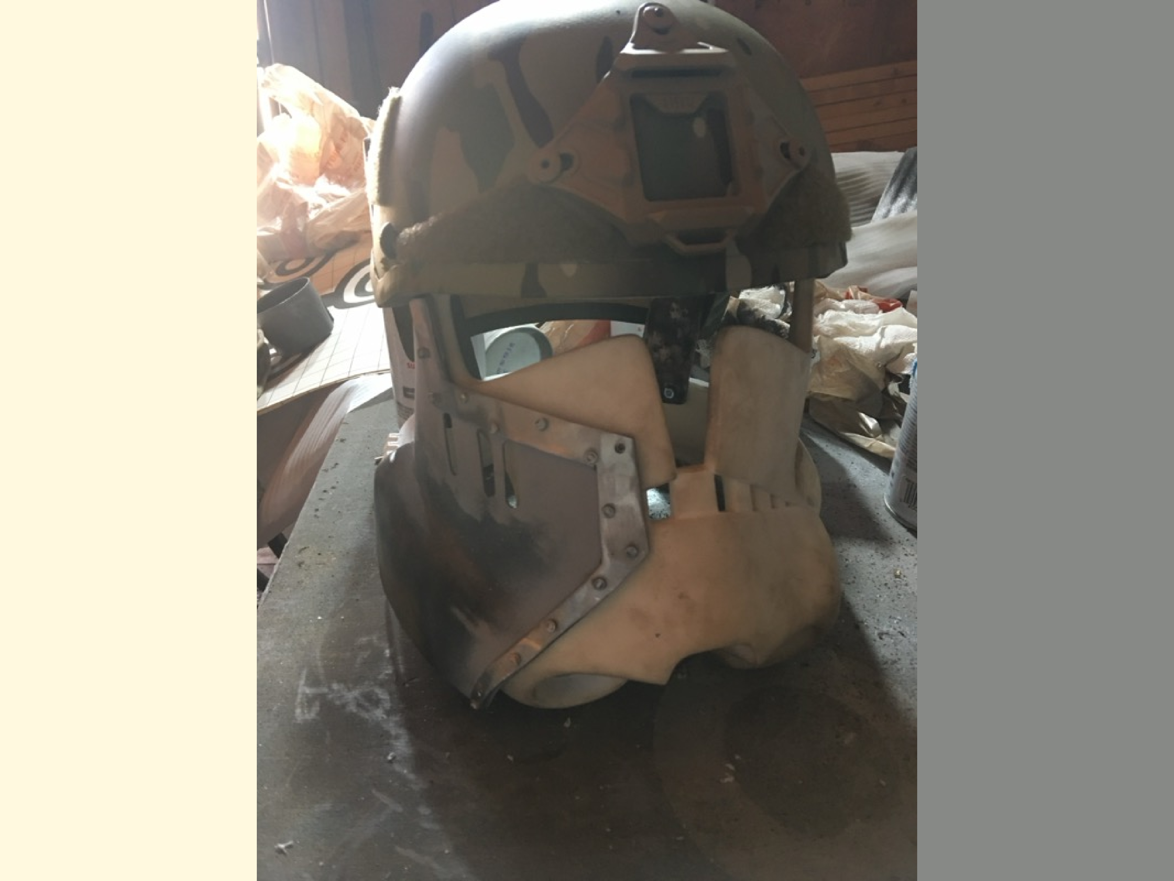 Trooper Helmet in Progress